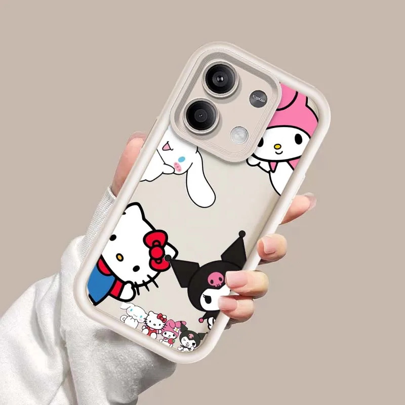 Funda My Melody para Redmi Note 11 10 9 8 7 11S 11E 10T 10S 9S 11T Pro Plus 5G funda de teléfono con escalera de ojos - imagen 3