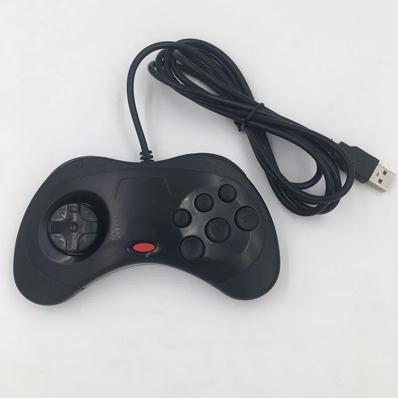 1 Uds. Mando con cable USB 6 botones controlador de juego JoyPad Joystick para Sega para estilo del sistema Saturn para PC para Mac - imagen 4
