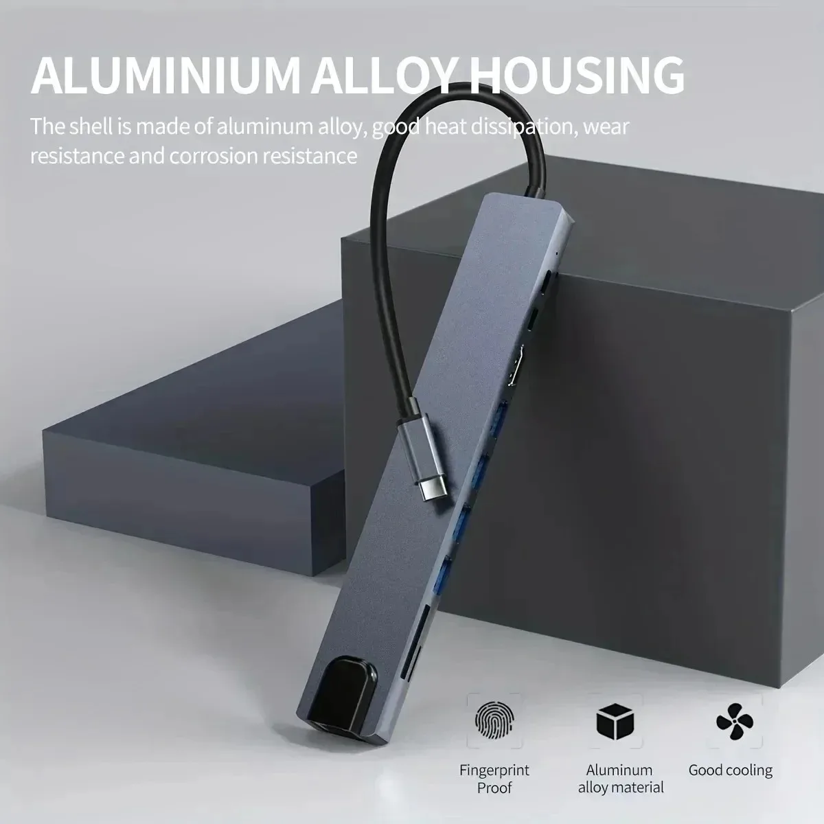 Hub USB C Thunderbolt3/4 a 4K @ 30Hz pantalla HD RJ45 adaptador Ethernet de 100Mbps divisor USB multipuerto con PD para acoplamiento de ordenador portátil - imagen 5