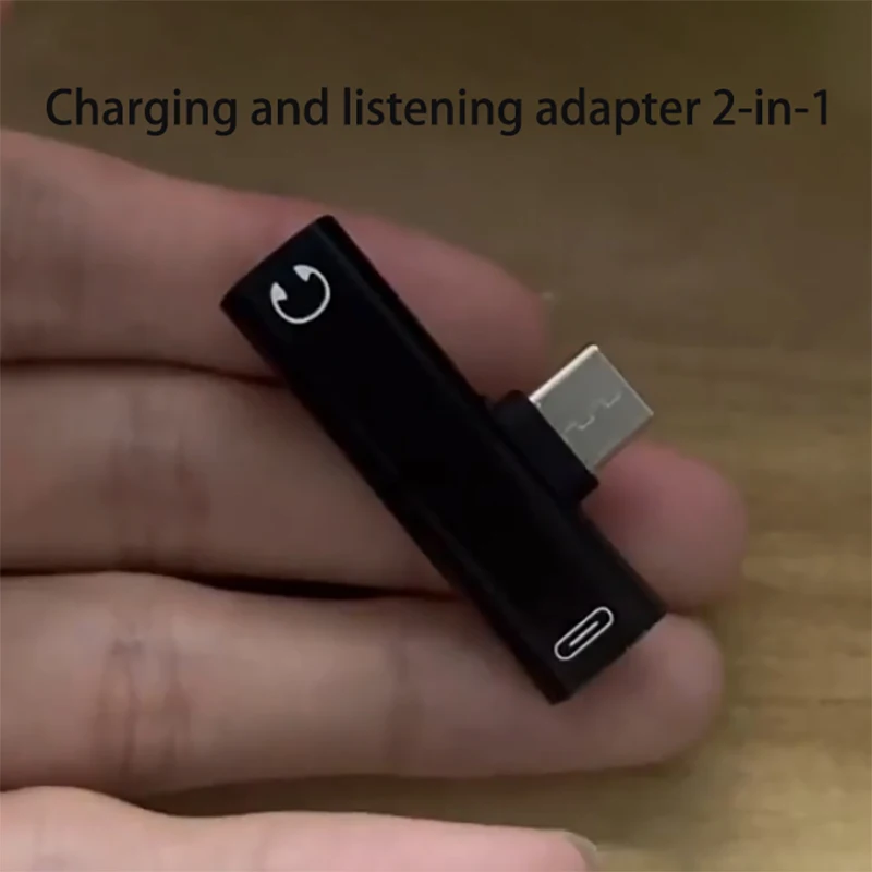 1 Uds conector de Cable USB C tipo C a adaptador de 3,5mm conector para auriculares convertidor de Audio divisor auxiliar para Samsung S10 S9 Huawei Mate20 - imagen 3