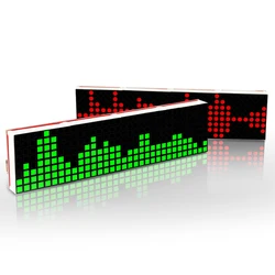 Kit de Soldadura Reloj LED Matriz Puntos Espectro Música DS1302 USB