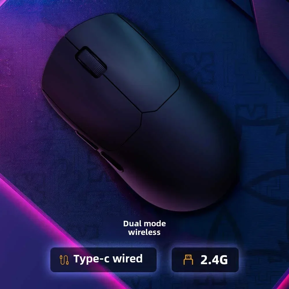 Ratón para juegos IYX AM358 de modo Dual, Sensor PAW3395 de 8K, ratón inalámbrico ligero tipo c, accesorios personalizados para deportes electrónicos y PC, regalos - imagen 3