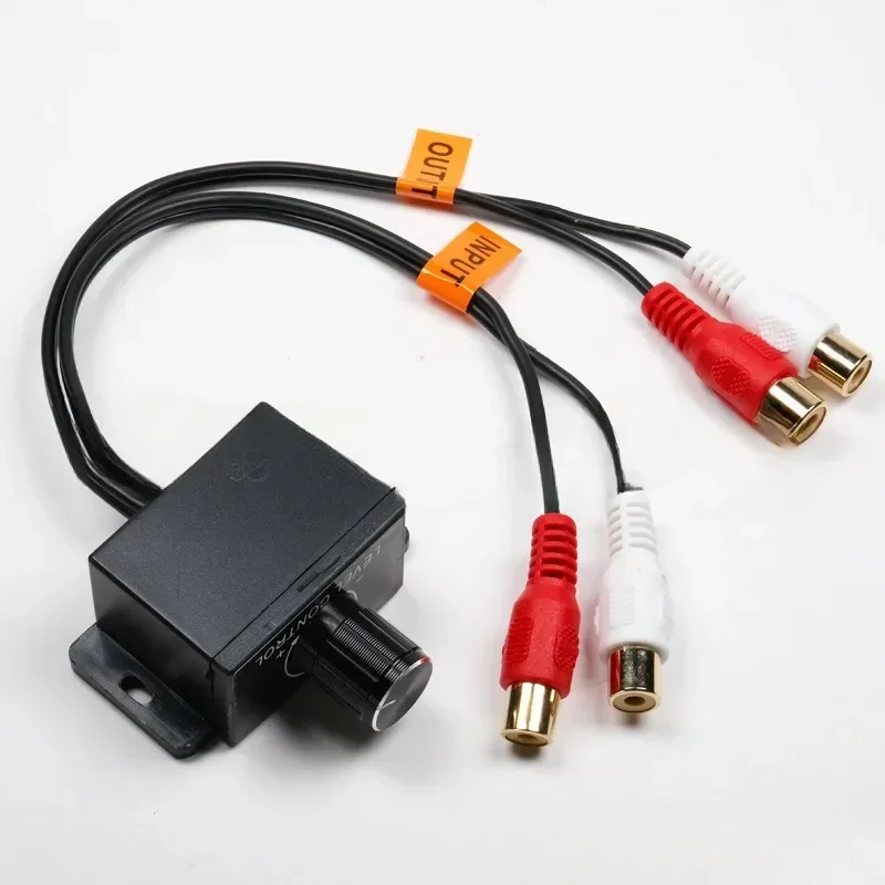 AMPLIFICADOR DE altavoz duradero para coche, perilla de Control de volumen remoto de nivel RCA de graves, regulador de volumen Universal LC-1 - imagen 5