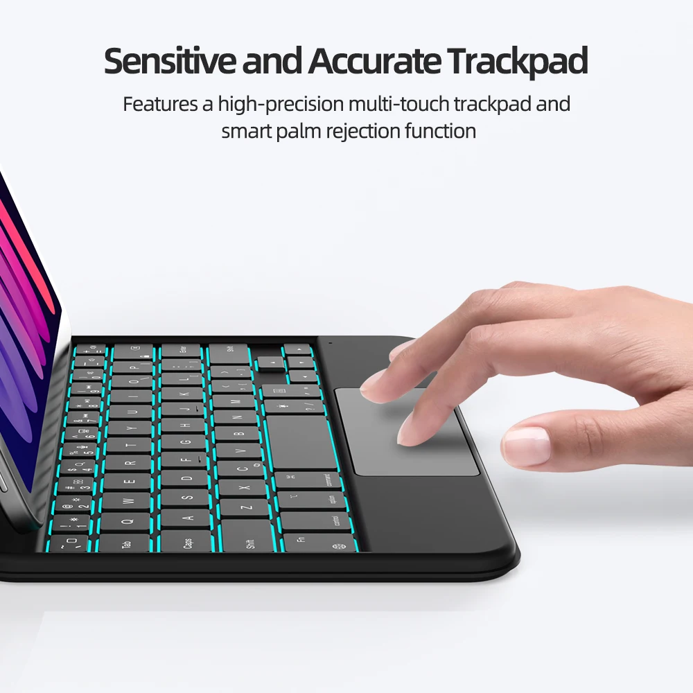 GOOJODOQ Funda Teclado iPad Mini 7 Magnética Soporte Trackpad - imagen 2