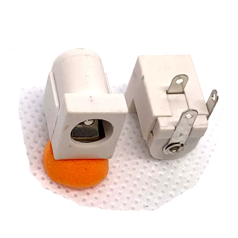 Lote de 10 unidades de DC-005 PCB, 2,1 conector hembra de 5,5 x/2,5mm, CC, blanco, 2,1 5,5 x/2,5 MM - imagen 3