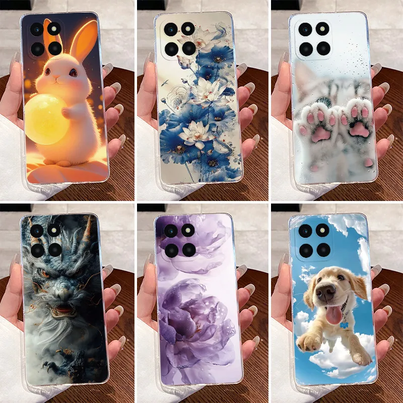 Para Honor X6a funda Honor X6b X6C lindo dibujos animados Cool niños niñas funda transparente suave funda de silicona Honor X6C X 6 a X6 B HonorX6a Shell