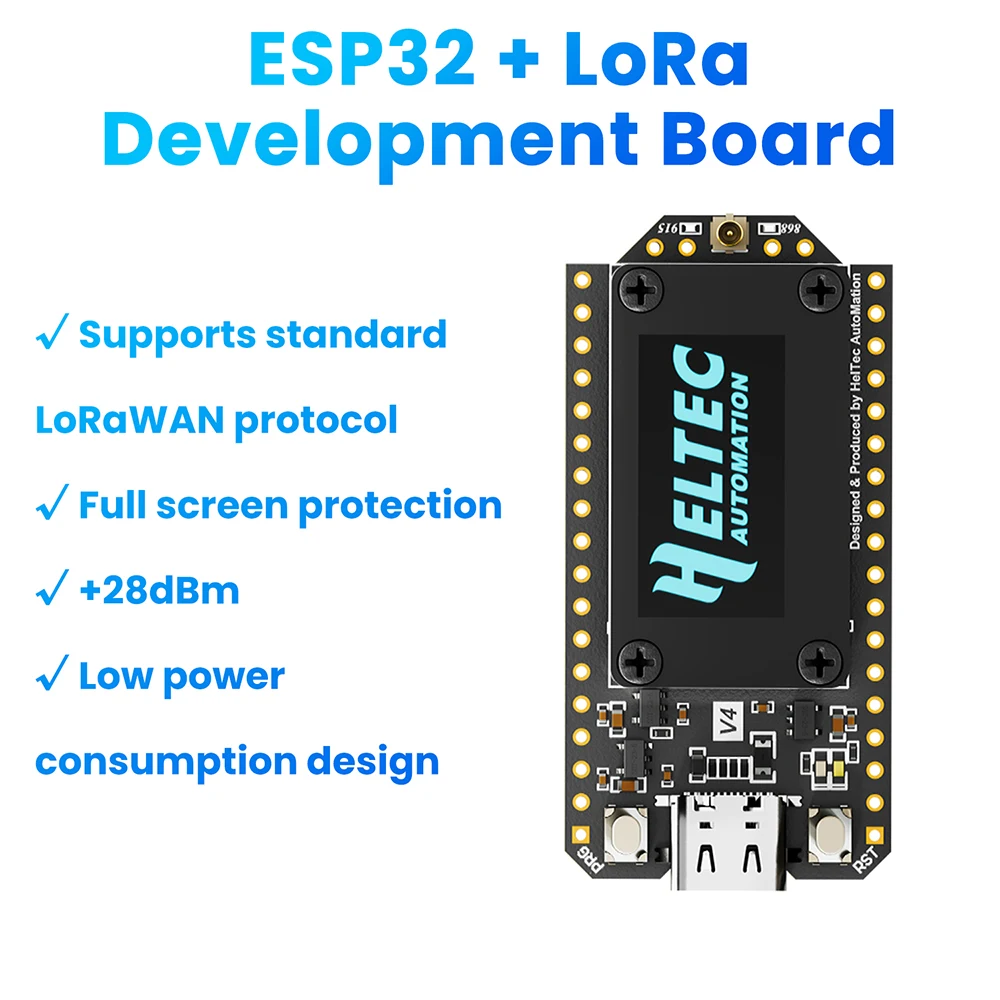 Placa de desarrollo WiFi LoRa 32 V4 WiFi Bluetooth con pantalla de 0,96 pulgadas Placa de demostración ESP32-S3R2 Placa de desarrollo IoT de baja potencia - imagen 3