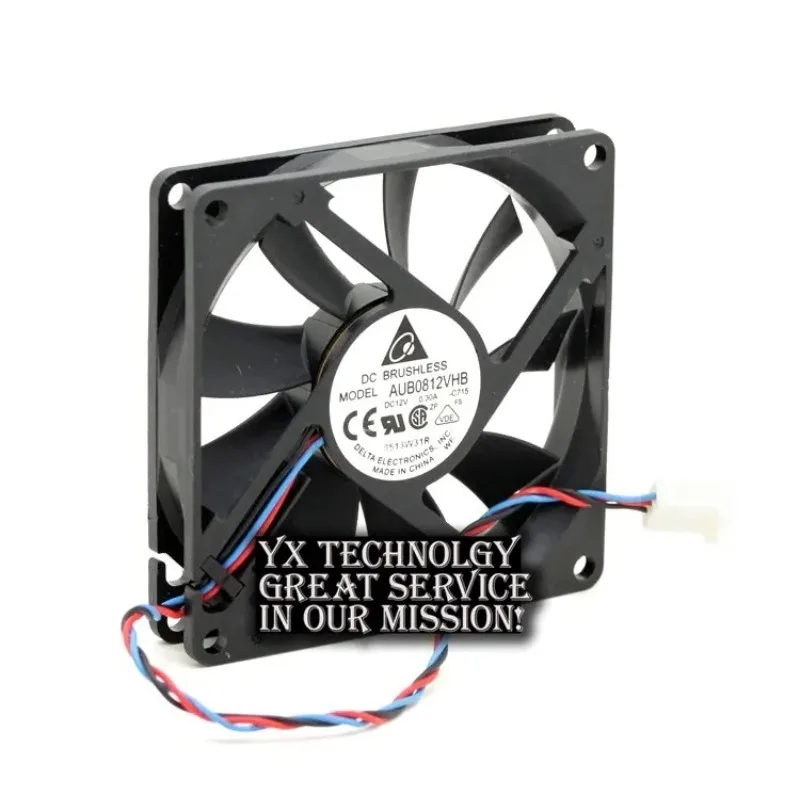 AUB0812VHB 8015 8cm 80mm 12V 0.30A chasis delgado, ventilador de refrigeración de fuente de alimentación para DELTA 80*80*15mm - imagen 2