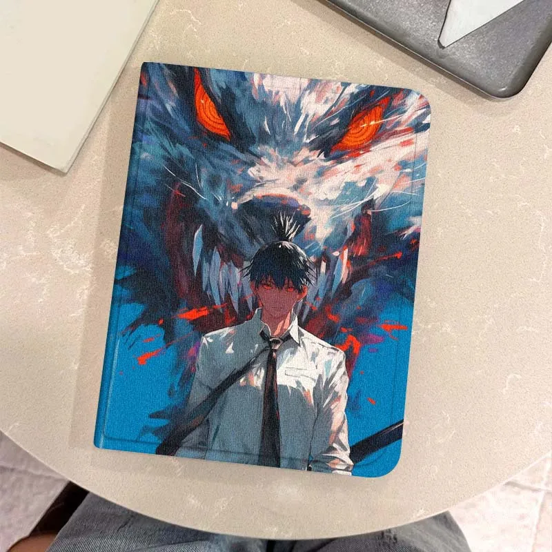Motosierra hombre Anime Akd Denji para Xiaomi Redmi Mi Pad 2 4 5 6 6s 7 8 11 12,5 12,4 11,2 8,7 SE Pro Plus Max funda para tableta - imagen 5