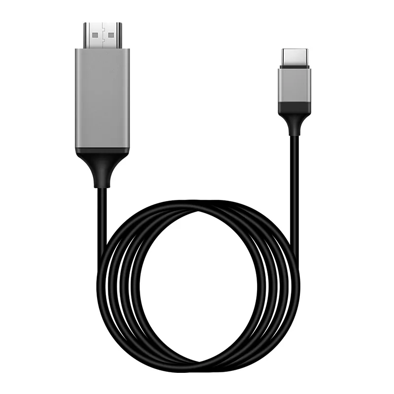 Cable adaptador Compatible tipo C a HDTV USB 3,1 a HDTV tipo C a HDTV 30Hz 4K Cable USB C adaptador de extensión para Monitor de PC MacBook - imagen 2