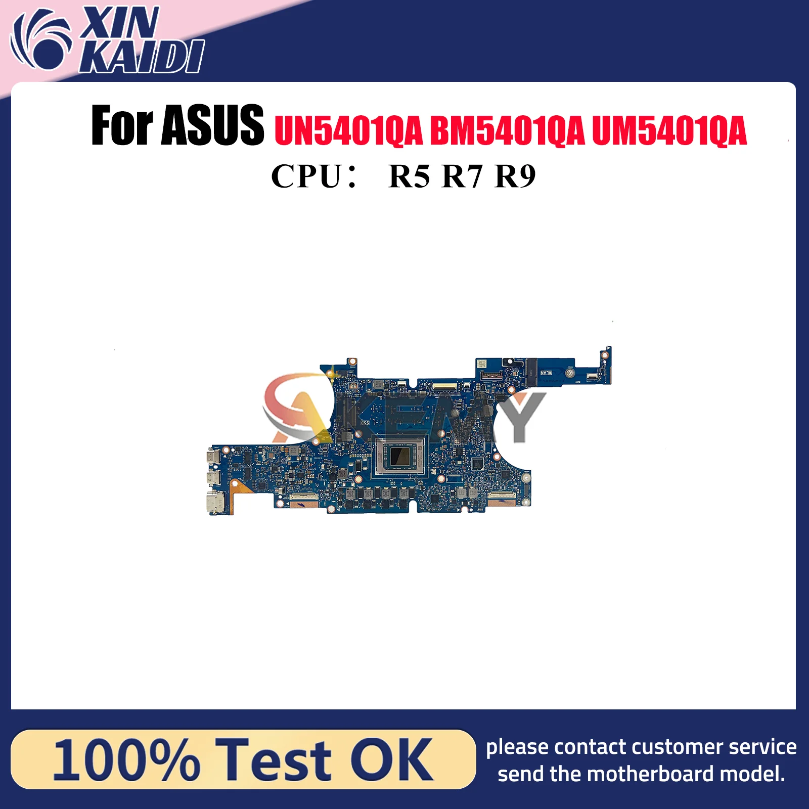 Placa base para ordenador portátil UM5401QA para ASUS ZenBook Duo BM5401QA UN5401QA UM5401Q RM5401QA RN5401QA con CPU R5 R7 R9, envío rápido