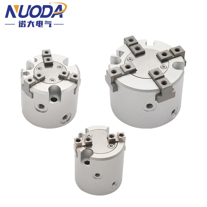 MHS2/MHS3/MHS4-16D/20D/25D/32D/40D/50D serie 2/3/4 dedo pinza neumática reemplazo cilindro de aire giratorio de doble acción - imagen 5