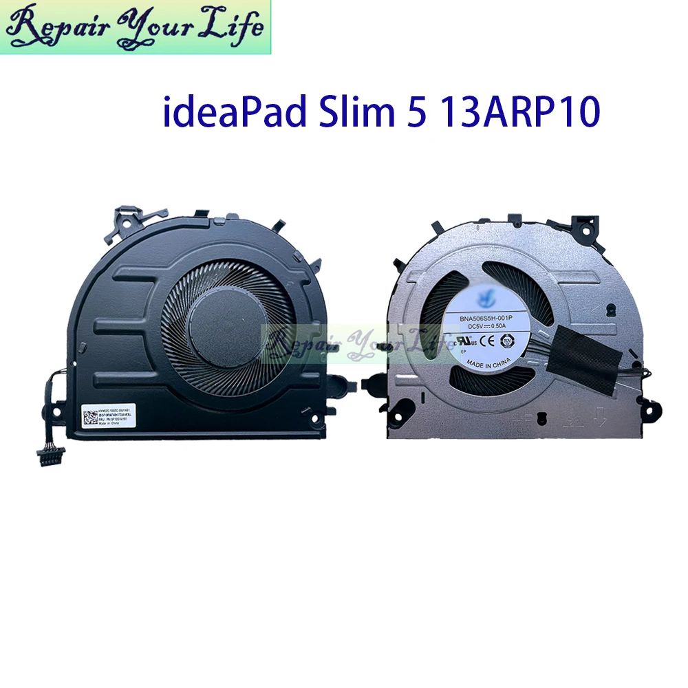 Ventilador de CPU para ordenador portátil, refrigeración del radiador para Lenovo IdeaPad Slim 5 13ARP10 83J2 5F10S14191 BNA506S5H-001P, ventiladores de procesador enfriador para portátil