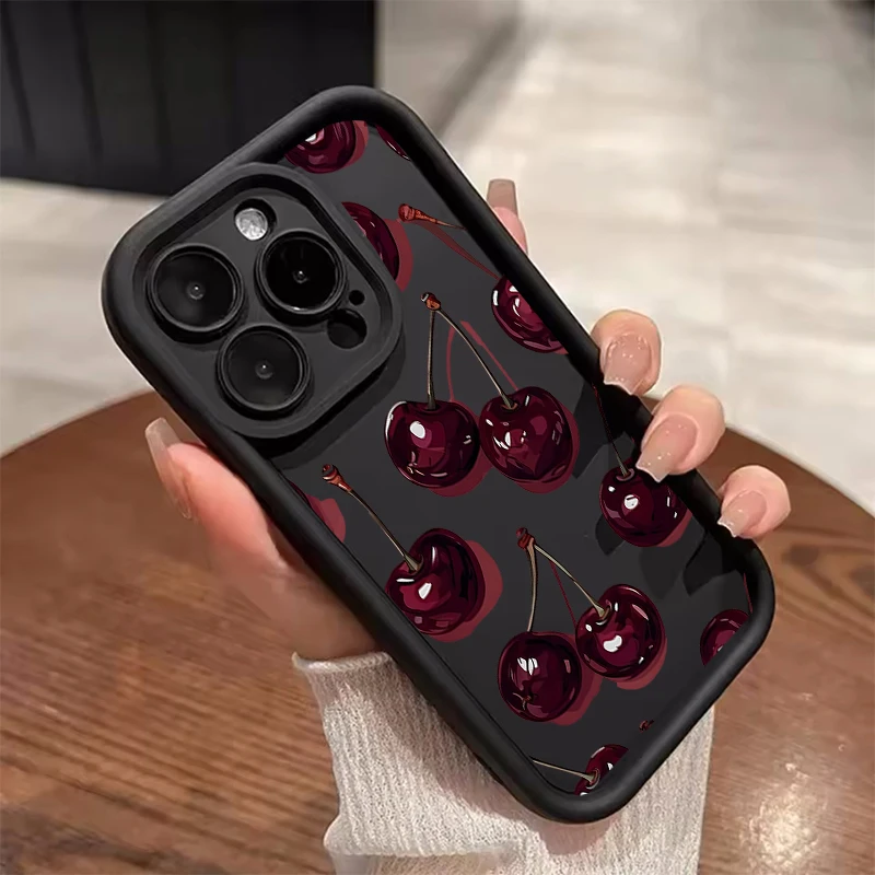 Funda Retro con estampado de lazo rojo vino para Xiaomi Redmi 15 15C 14C 13 13C 12C A5 Note 12 13 14 Pro Plus 5G 4G 10 11 11S - imagen 4