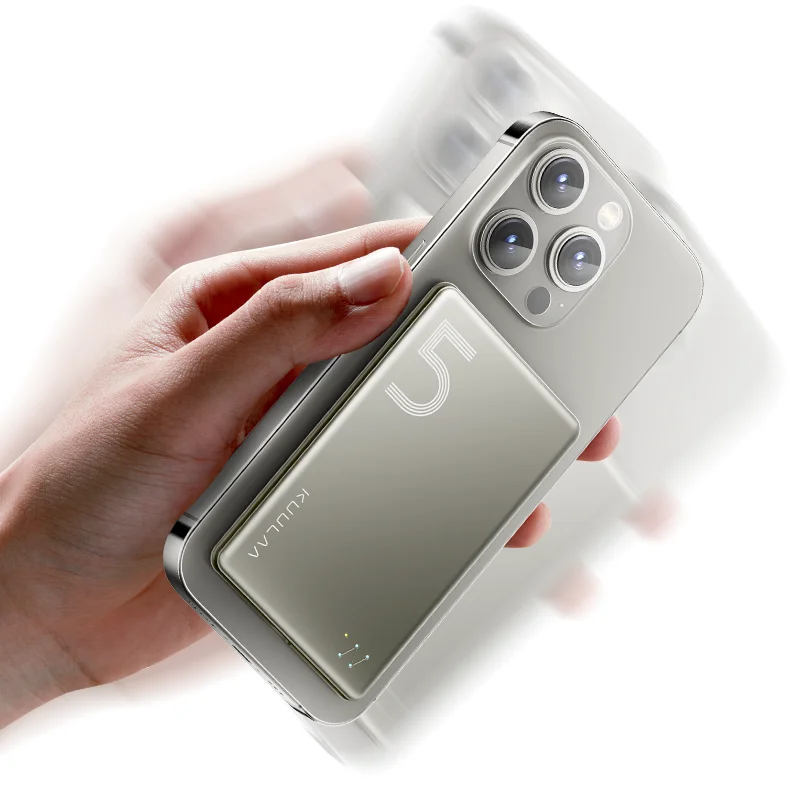 KUULAA Magsafe Power Bank 5000mAh cargador de teléfono inalámbrico magnético batería externa 20W carga rápida para iPhone 16 15 PowerBank - imagen 5