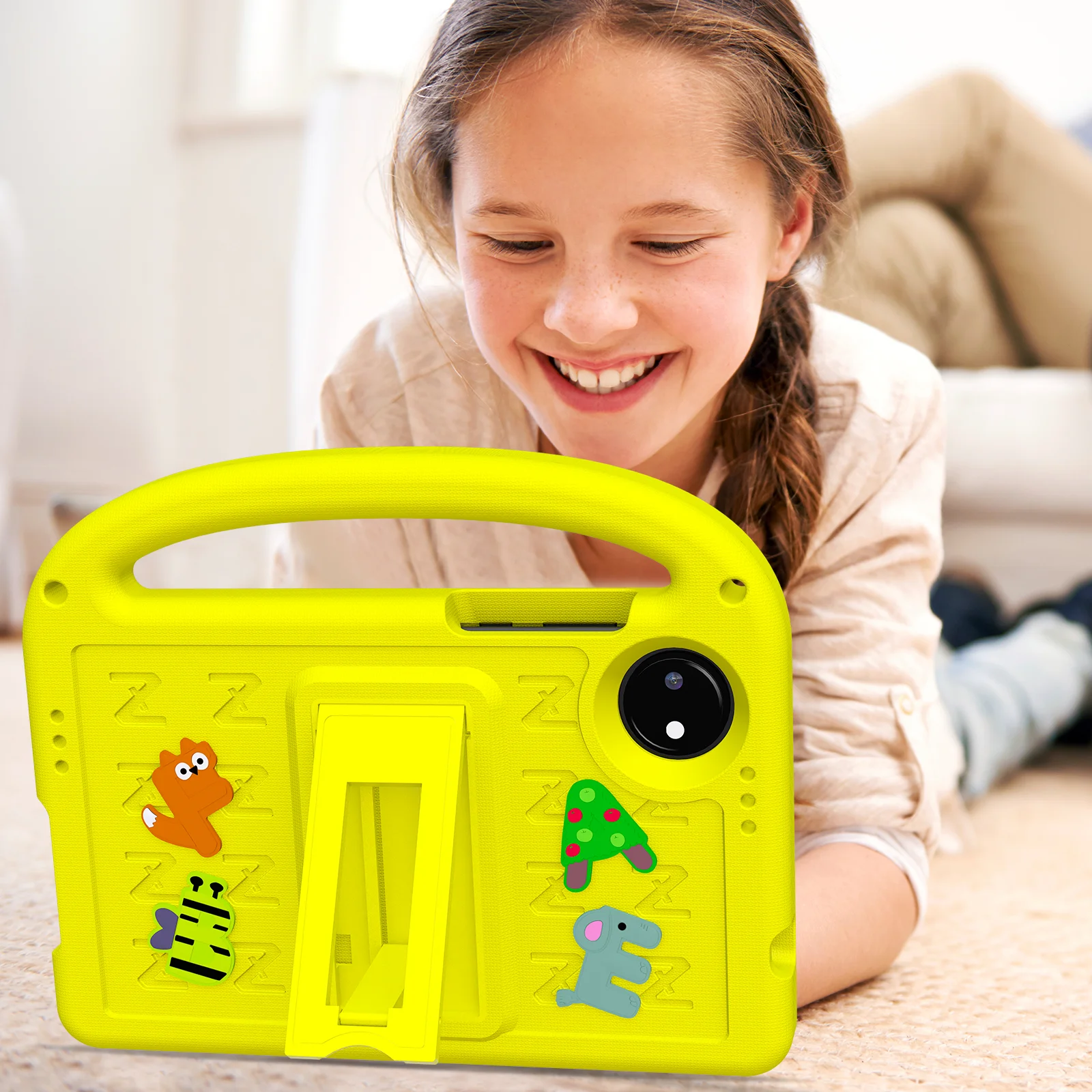 Funda EVA bonita para niños para Xiaomi Redmi Pad SE 8,7 2024 con soporte portátil, funda con soporte incorporado para Redmi Pad SE 4G de 8,7 pulgadas - imagen 3