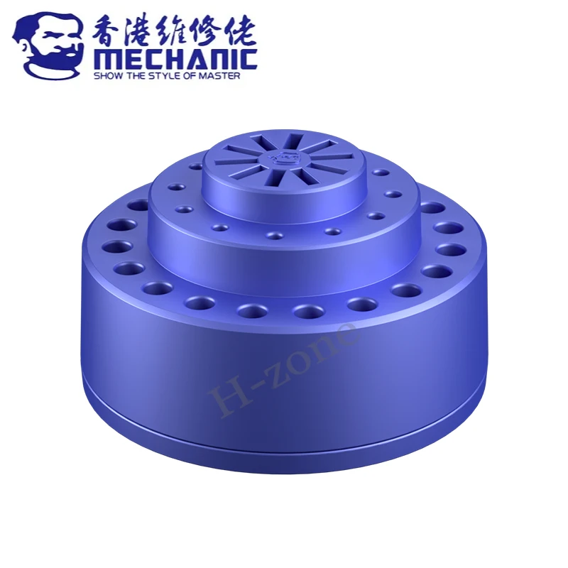 MECÁNICO R38 360 ° Estante de almacenamiento de herramientas de reparación multifuncional giratorio, caja de almacenamiento de clasificación de almacenamiento con ranura multiagujero