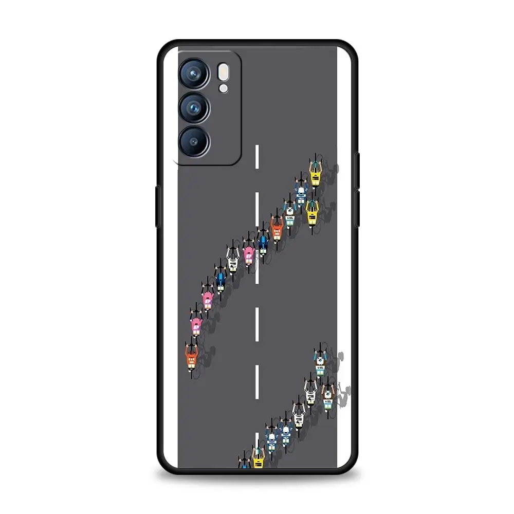 Funda de ejercicio de bicicleta francesa para Oppo Reno14 Reno13 Reno12 11 F 10 Find X5 X9 Pro A54 5G A53 A52 A9 A74 A78 4G A79 A80 A98 - imagen 4