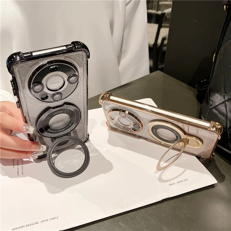 Funda de teléfono con soporte magnético Magsafe para Huawei Mate 60 50 40 30 Pura70 Pura 70 Pro, cubierta protectora de lente Ultra - imagen 3