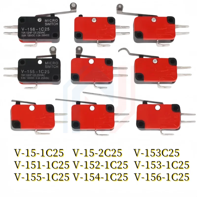 Interruptor de viaje microinterruptor autorreinicio V-15-1C25 V-151-1C25 V-152-1C25 V-153-1C25 V-154-1C25 V-155-1C25 V-156-1C25 - imagen 2
