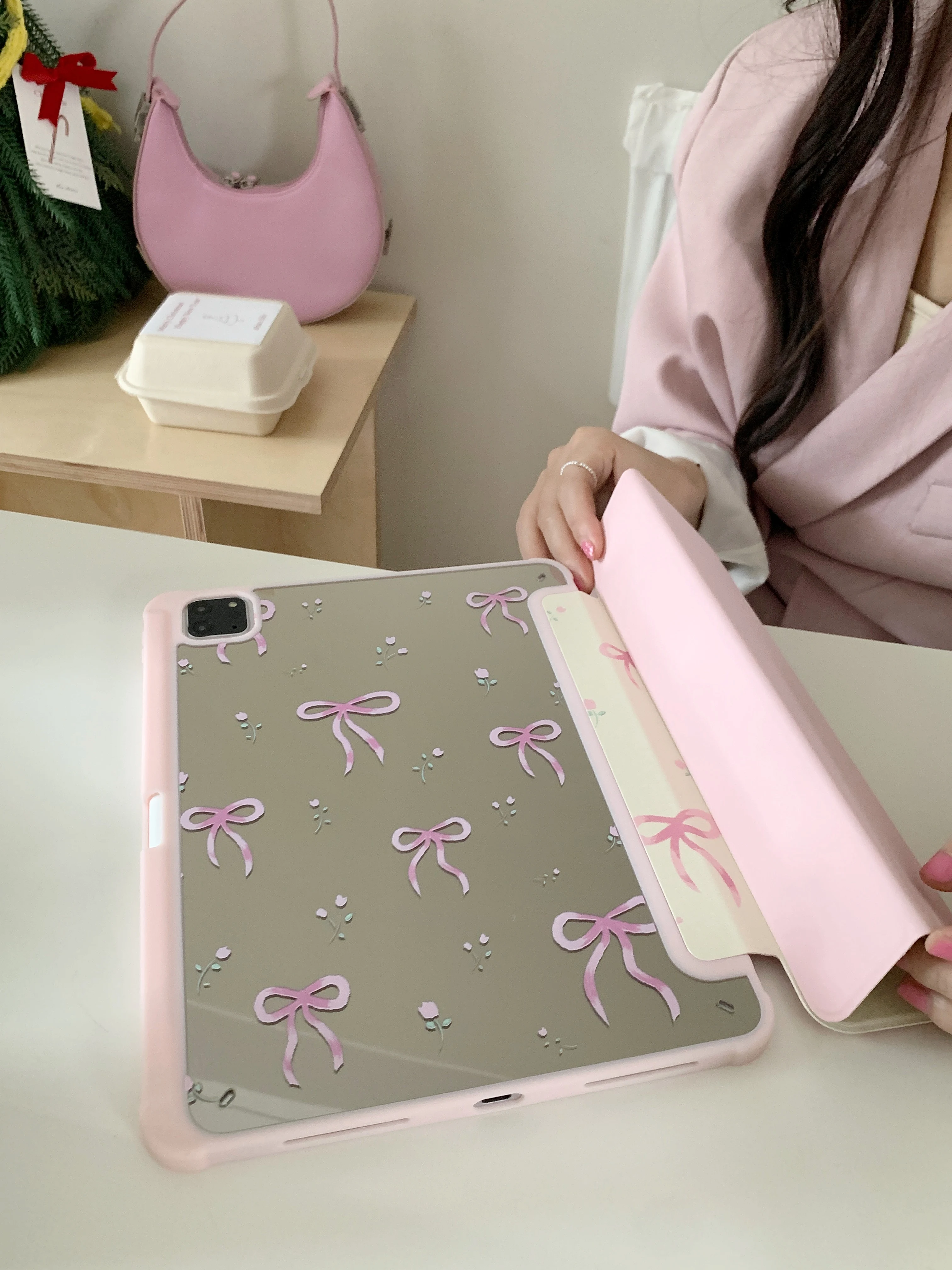 Funda acrílica transparente Floral para iPad A16 11th 10th 10,2 9,7 10,5 Pro 11 12,9 13 Air 11 13 5 4 Mini 6 7Case con ranura para lápiz - imagen 5