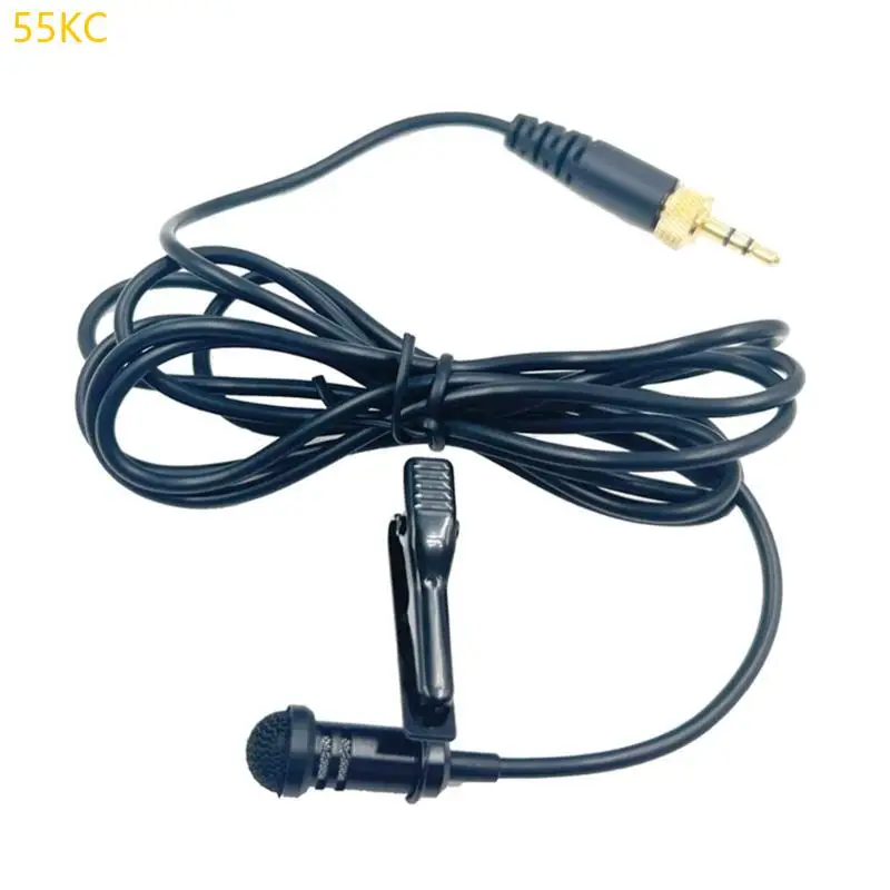 Micrófono clip-encadenado PVC MIC 55kc duradero 3.5 mm con fuerte capacidad anti interferencia y clip flexible