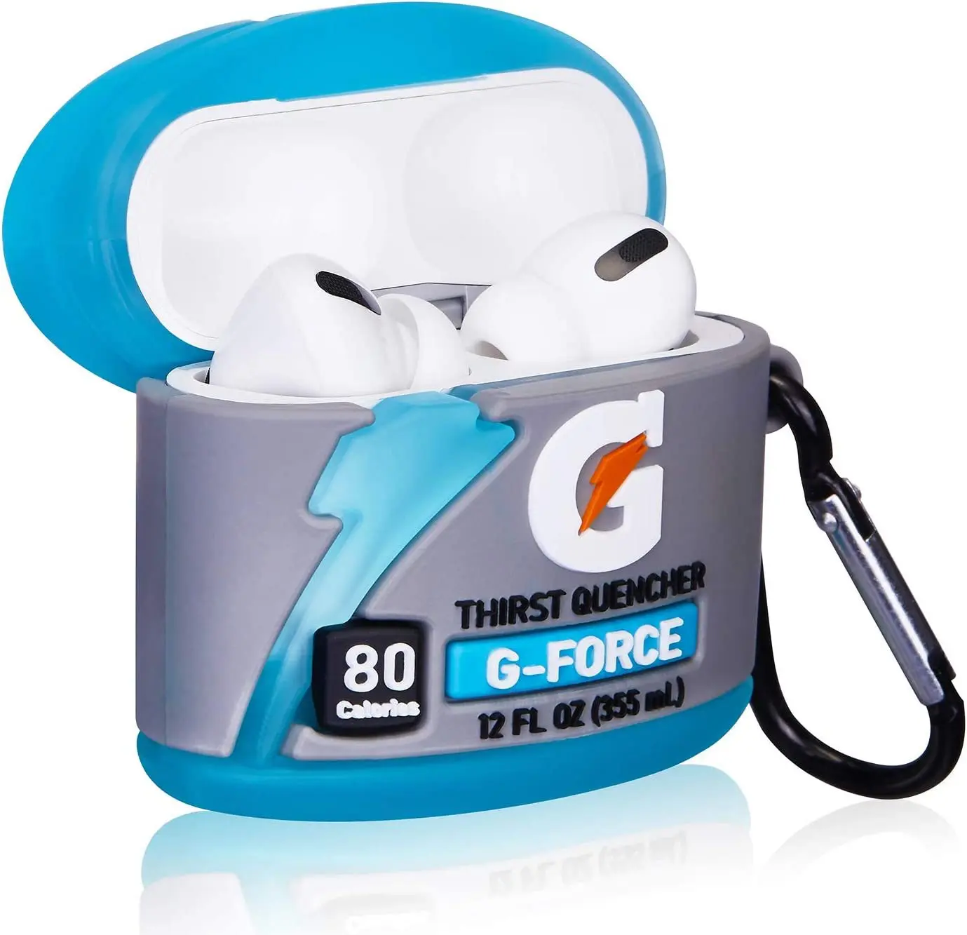 Para Airpods Pro 3 2, funda para botella deportiva G-force para Airpods 1/2, funda de silicona para auriculares para Airpods de 3. a generación - imagen 3