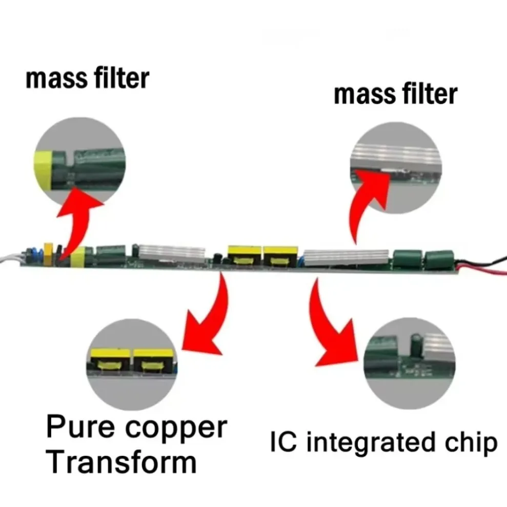Fuente de alimentación del controlador LED de potencia de conmutación ultrafina AC220V a DC12V 24V transformador de iluminación de tira LED 24W 36W 48W 60W 72W 100W - imagen 5