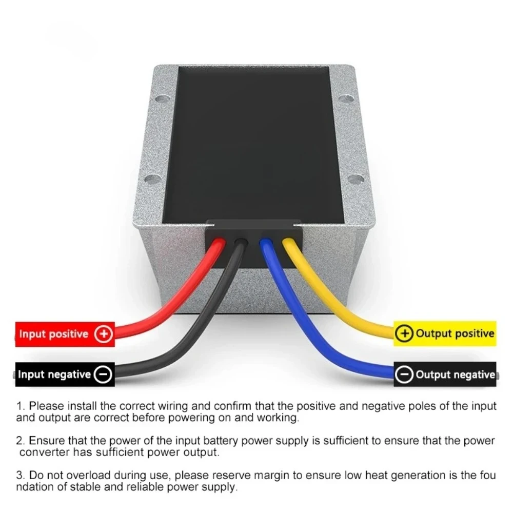 Fuente de Alimentación Reguladora de Voltaje Aislada DC-DC, 84V72V60V48V36V24V12V a 5V 12V19V 24V, Módulo Reductor de Voltaje, 9-150V a 10A-24A - imagen 5