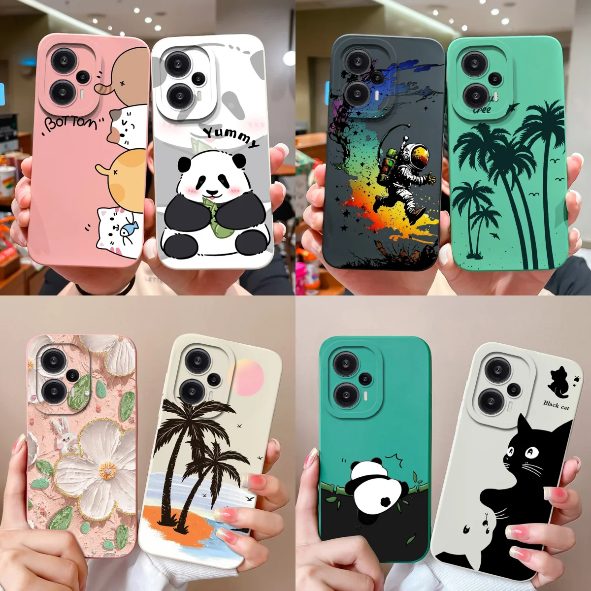 Funda para Redmi Note 12 Turbo/Note 12 Pro Speed, carcasa de teléfono, protección completa a la moda, fundas traseras de silicona líquida suave de alta calidad