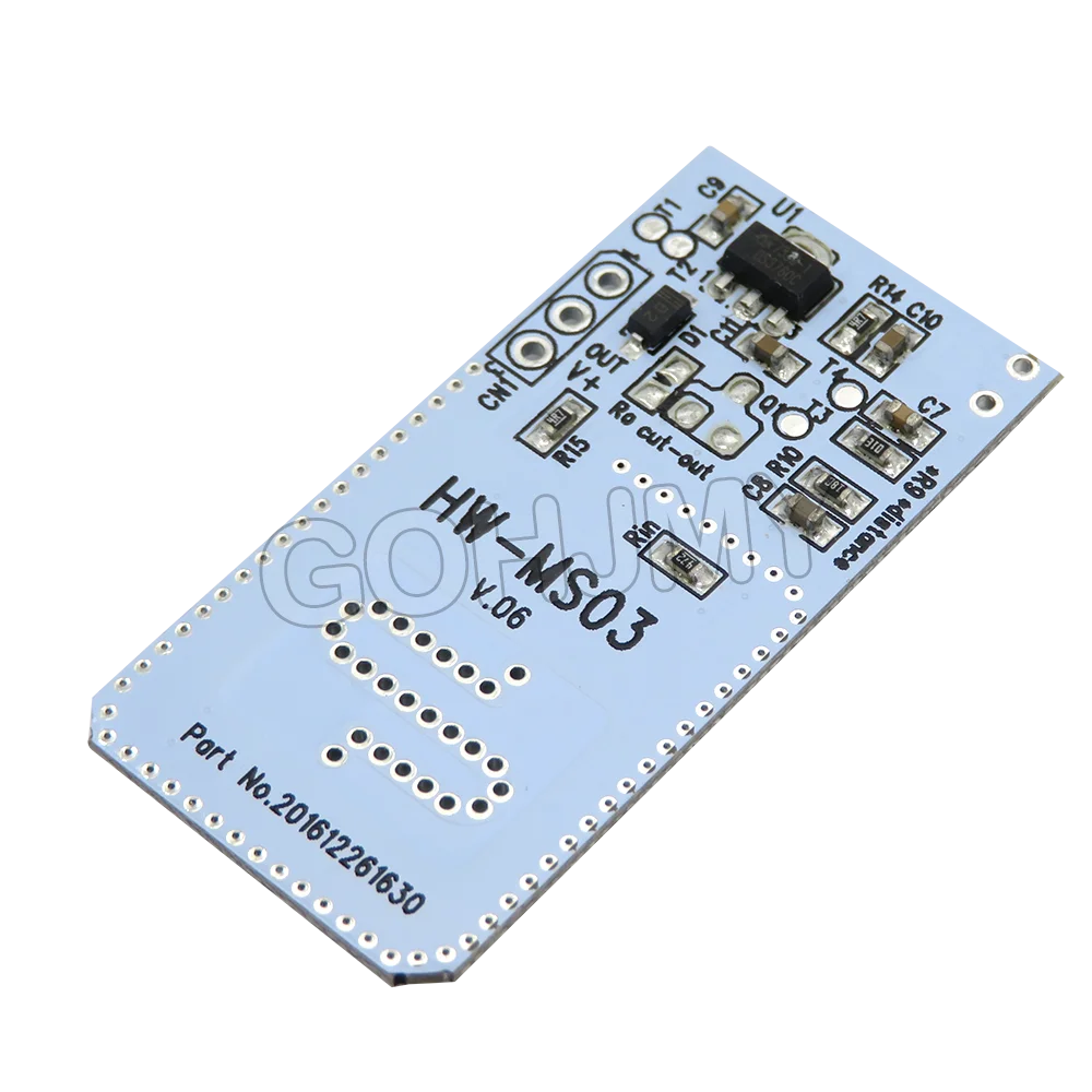 Módulo de Sensor de movimiento de alto rendimiento HW-MS03 Sensor de movimiento de Radar de 2,4 GHz a 5,8 GHz Módulo de Sensor de Radar de microondas para Arduino nuevo - imagen 3