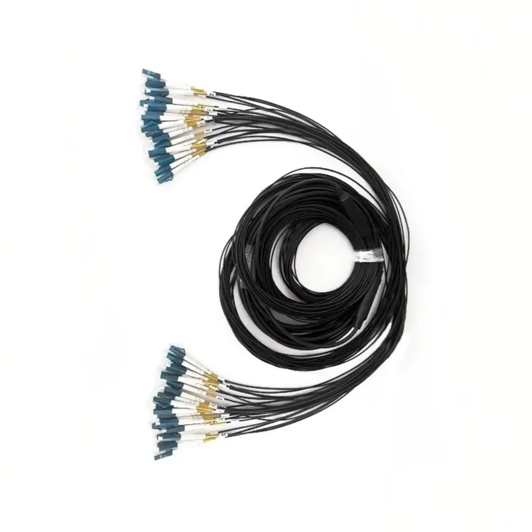 24C cable de conexión de fibra óptica blindada LC SC FC APC ST TPU 100m 120m 150m LSZH impermeable al aire libre 24 núcleos 24 fibras puente FTTH - imagen 3