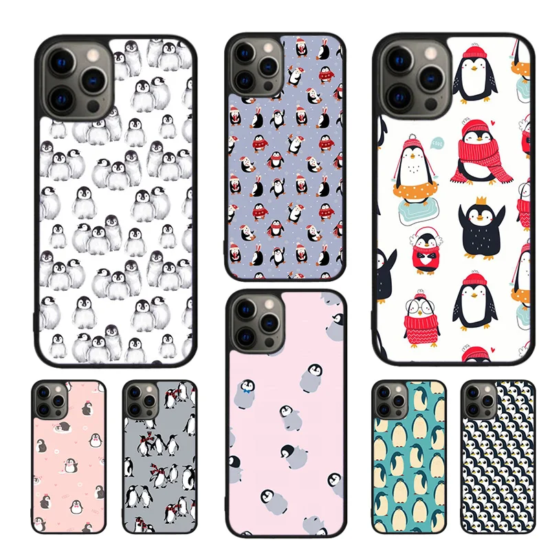 Fundas para teléfono móvil pingüino, funda para iPhone 17 Air 16 15 14 12 13 11 Pro MAX apple Plus Coque