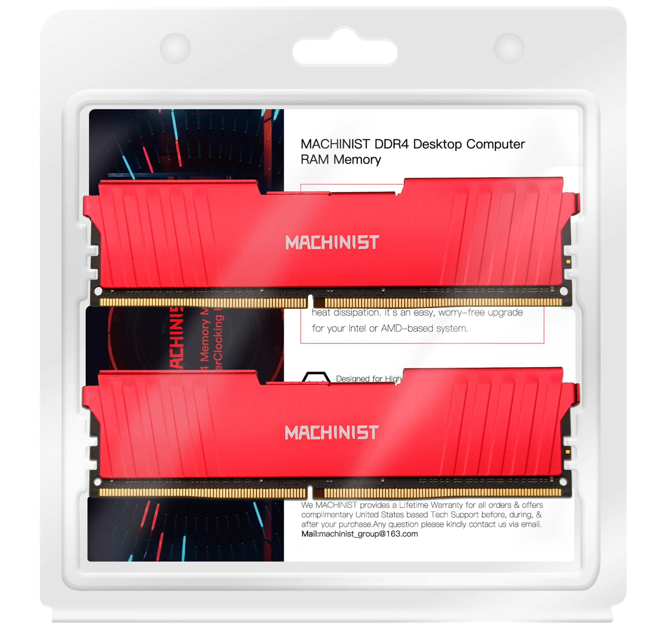 MACHINIST DDR4 Ram 8GB 16GB 2133MHz 2666MHz 3200MHz Memoria DRAM DIMM 288pin Ram 8GB 16GB Memoria de escritorio - imagen 5