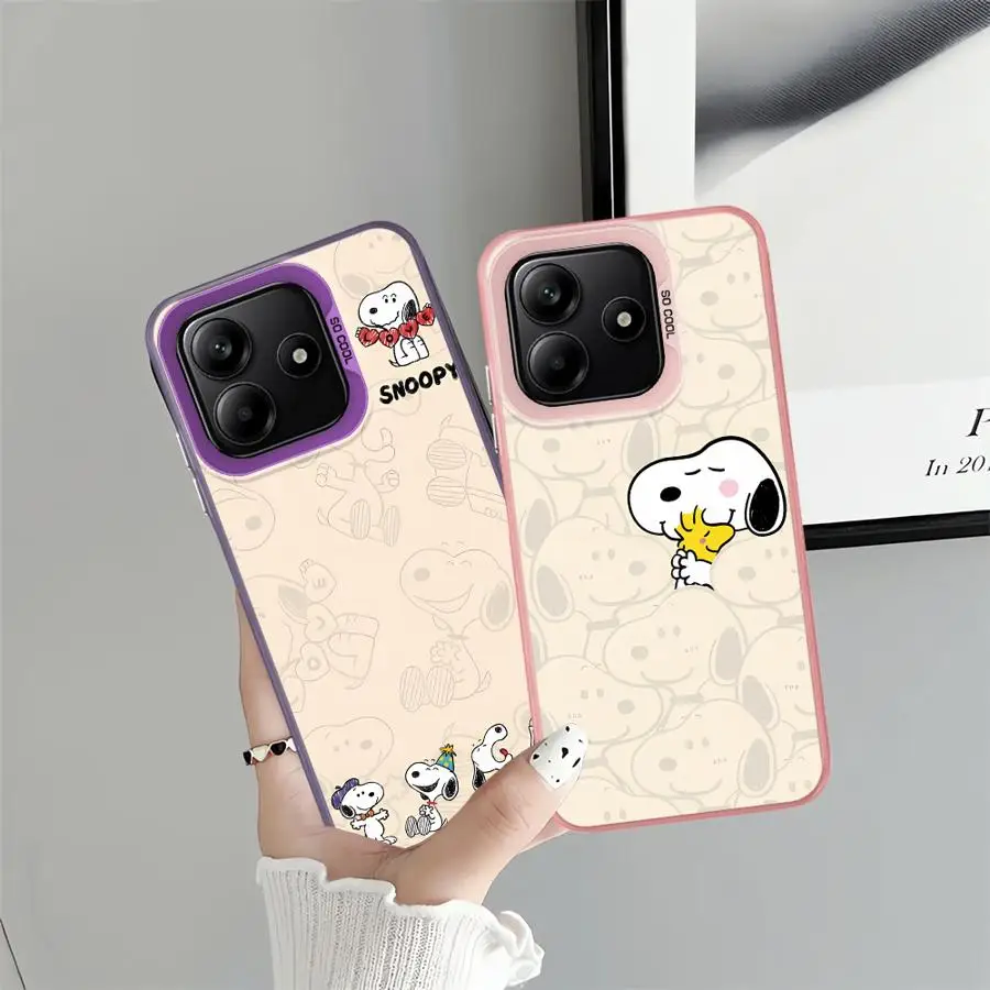 Funda trasera de teléfono para Xiaomi Redmi Note 10s 9s 11s 14 Pro Plus 13 12 11 12s 10Lite Lovely S-S-noopyS - imagen 5