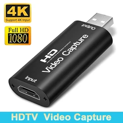 Tarjeta de captura vídeo Ultra HD Metal USB HDMI para streaming