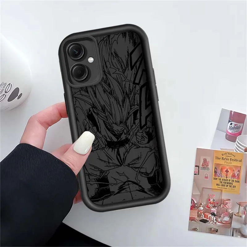 D-Dragon Ball Goku Saiyan cubierta para Redmi Note 14 13 12 11 13R 12R 12T 11T Pro Plus caja de teléfono con escalera de ojos - imagen 3