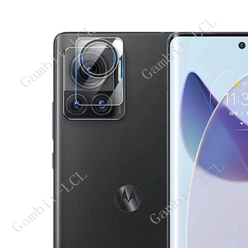Lente de cámara 3D para Motorola Moto X30 Pro, Protector de vidrio templado MotoX30Pro Edge 30 Ultra Fusion, película protectora trasera