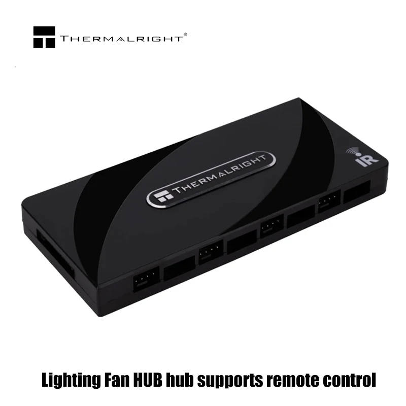 Thermalright 1 a 8 4 pines PWM + 3 pines + 5V ARGB ventilador Hub IR control remoto divisor SATA Power PC adaptador de extensión de refrigeración - imagen 5