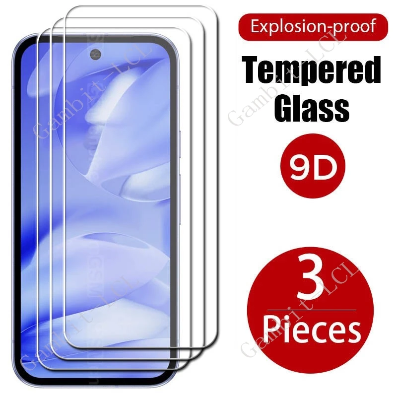 3 uds vidrio templado protector para Google Pixel 9A en GooglePixel9A Pixel9A 6,3 "película protectora de pantalla