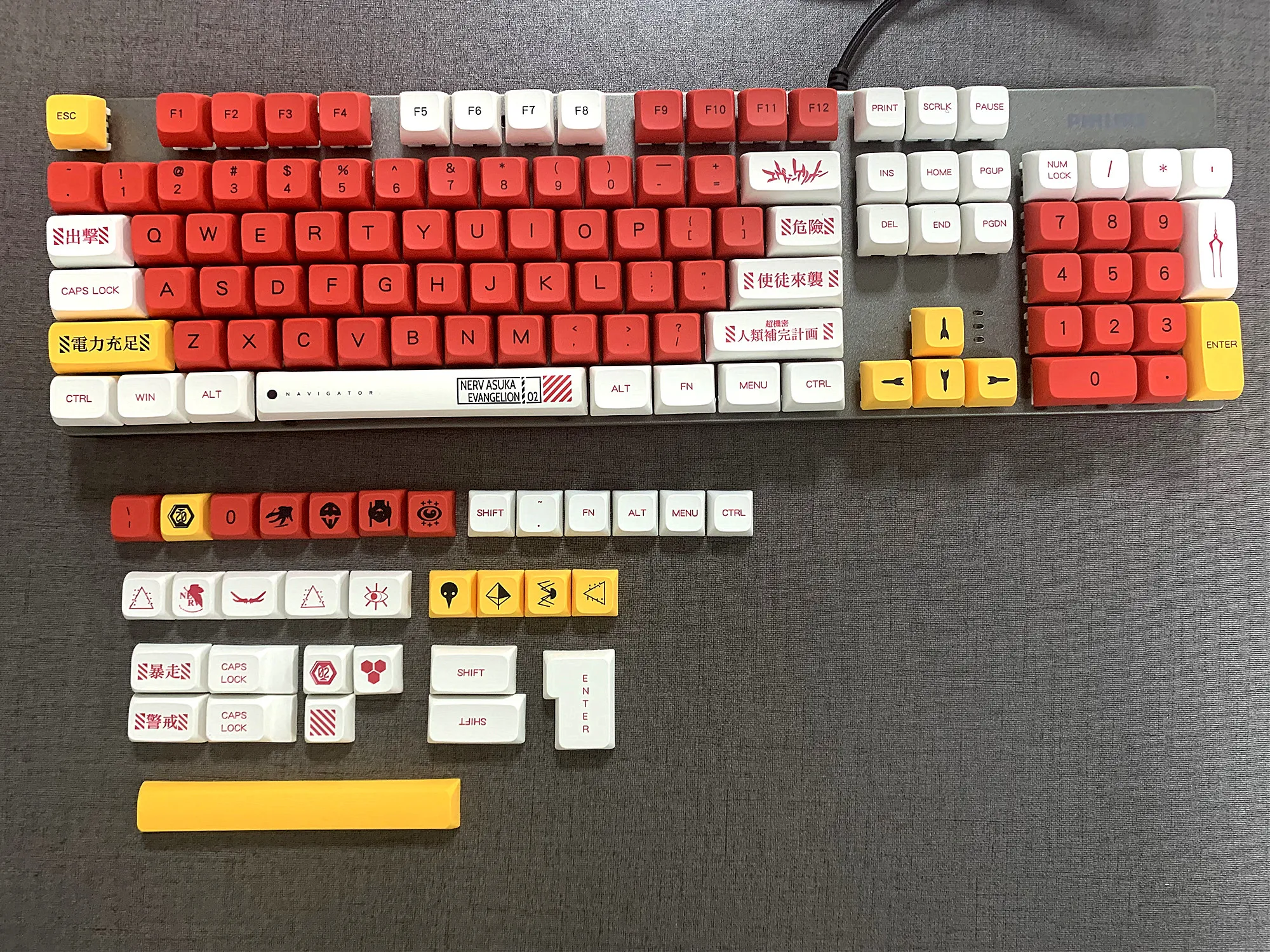 Teclas EVA 02 de 138 teclas, máquina de sublimación PBT, perfil QX1, altura XDA, tapa de bola DIY, tapa de teclado mecánico - imagen 5