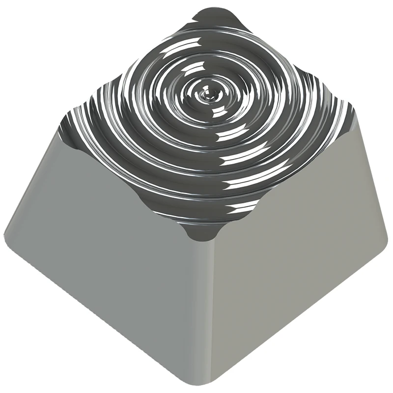 Teclas de la serie de creación geométrica, 1 Uds., teclado mecánico chapado en plata colorido, tapa de llave personalizada de Metal de aluminio y Zinc - imagen 5