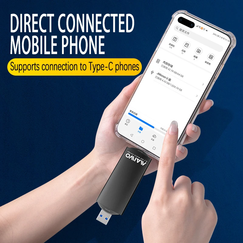 UTHAI-caja de unidad de estado sólido M.2 SATA, carcasa de aleación de aluminio, transmisión de Chip JMS576, interfaz Dual en línea, K1683 USB/tipo C, 1G en 3s - imagen 3