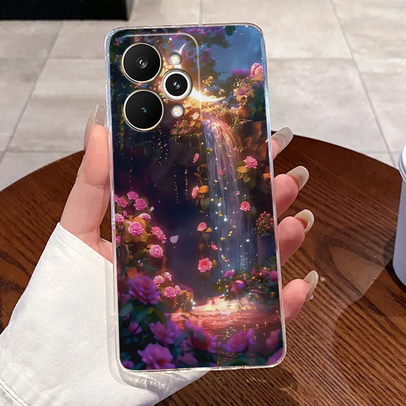 Para Realme 15 funda RMX5106 transparente de lujo lindo conejo de amor divertido TPU funda de teléfono de silicona suave para Realme 15 Pro RMX5101 contraportada - imagen 5