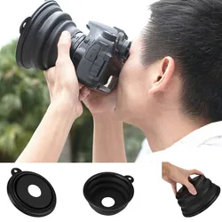 Cubierta de lente de silicona plegable, cubierta de lente Anti-vidrio para cámara, teléfono móvil, imágenes, Videos