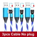 3pcs Blue cable