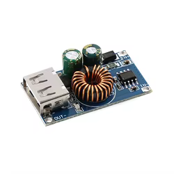 Módulo Conversor USB DC 12V 24V a QC3.0 Carga Rápida para Móvil
