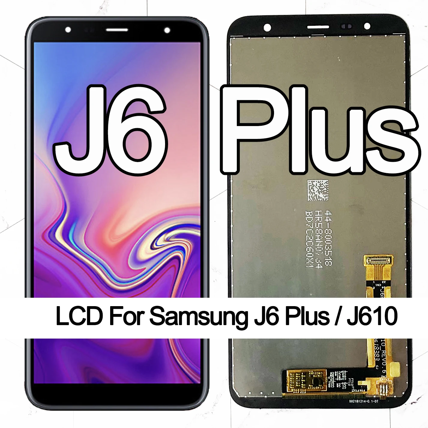 LCD para Samsung Galaxy J6 PLUS J610 SM-J610F J610FN pantalla LCD montaje de pantalla táctil para Samsung J6 plus reemplazo de la pantalla lcd