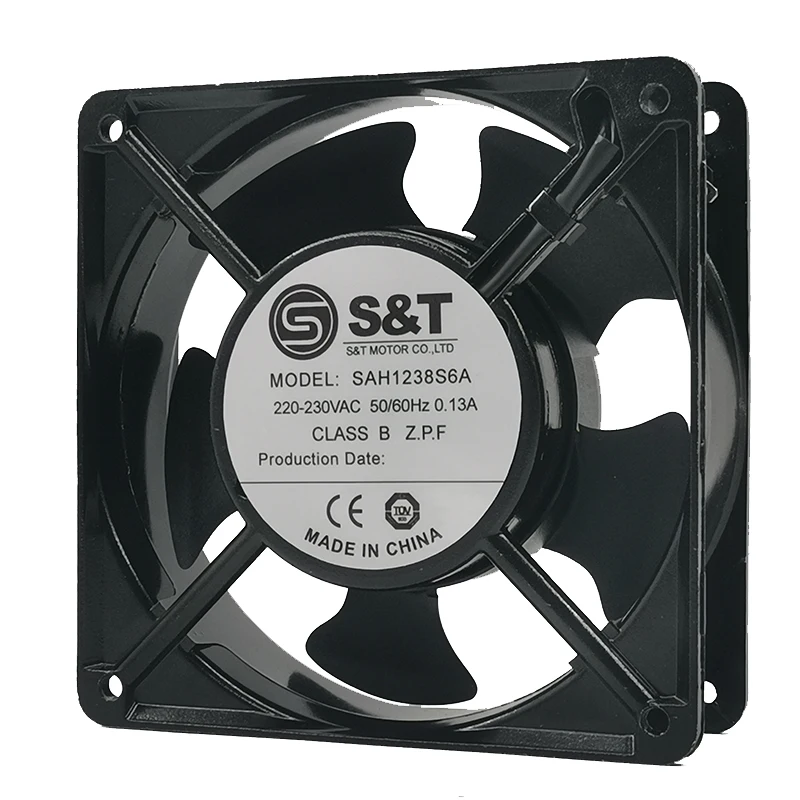 Nuevo s & t 12038 220-230VAC 0.13a SAH1238S6A 12cm 120MM AC ventilador del gabinete del chasis 12038MM 120*120*38MM - imagen 3