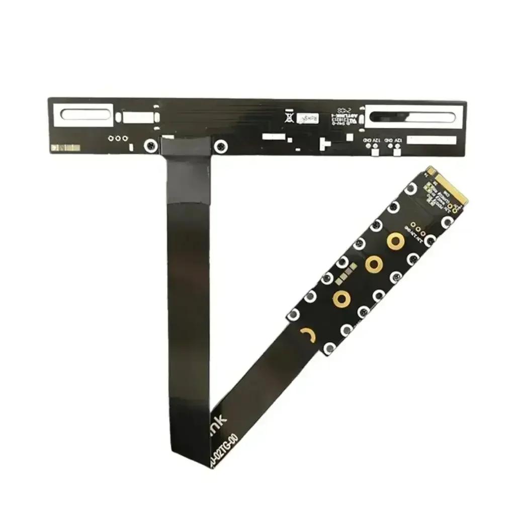 2025 nuevo PCIe 5,0 M.2 NGFF NVMe a PCI-E x16 Cable de extensión GPU Cable de alimentación Sata FFC GEN5 90 ángulo Nvidia/AMD tarjeta gráfica de PC - imagen 2